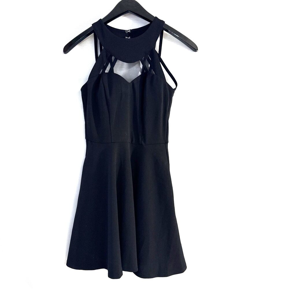 Speechless Juniors Little Black Sleeveless Party Dress Zip Back Closure - sz. 1